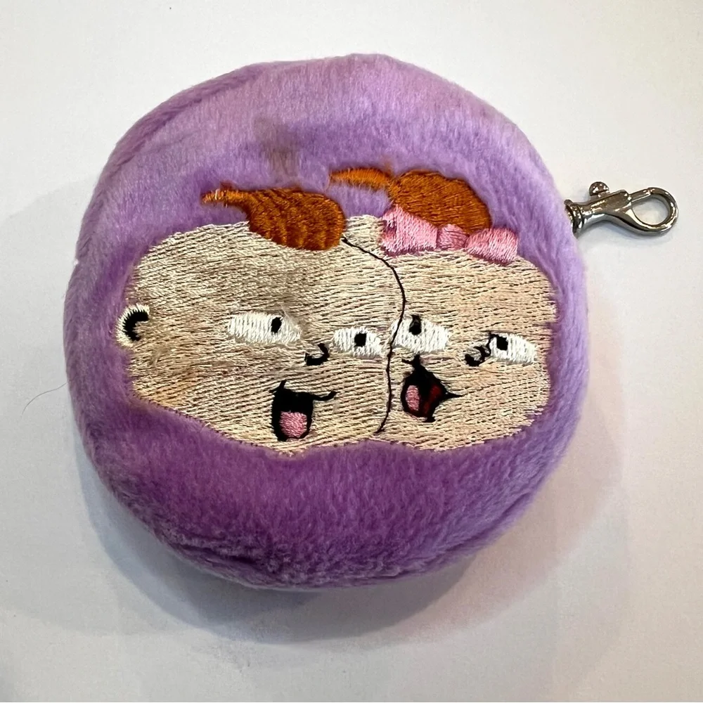 Vintage 1997 Viacom Rugrats PHIL & LIL Plush Keychain Coin Purse